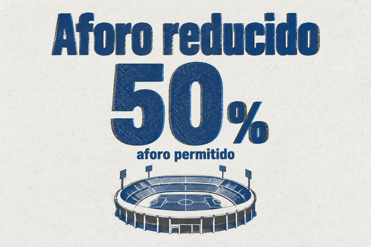 El primer partido podría jugarse con el 50% del aforo del estadio.