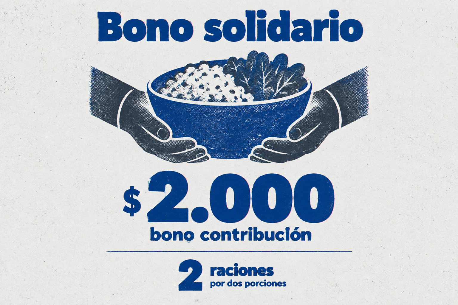 El lunes 14, de 11:00 a 15:00, frente al Obelisco, bono de $2.000 por dos porciones de pizza o dos empanadas.