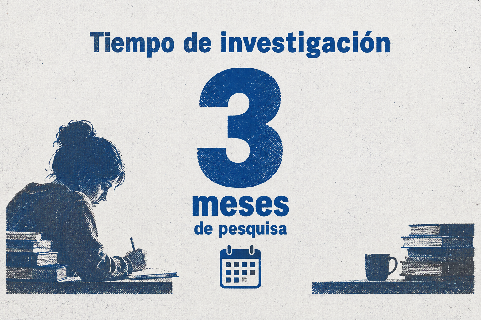 Infografía que indica que la investigación policial duró 3 meses hasta concretar la detención.