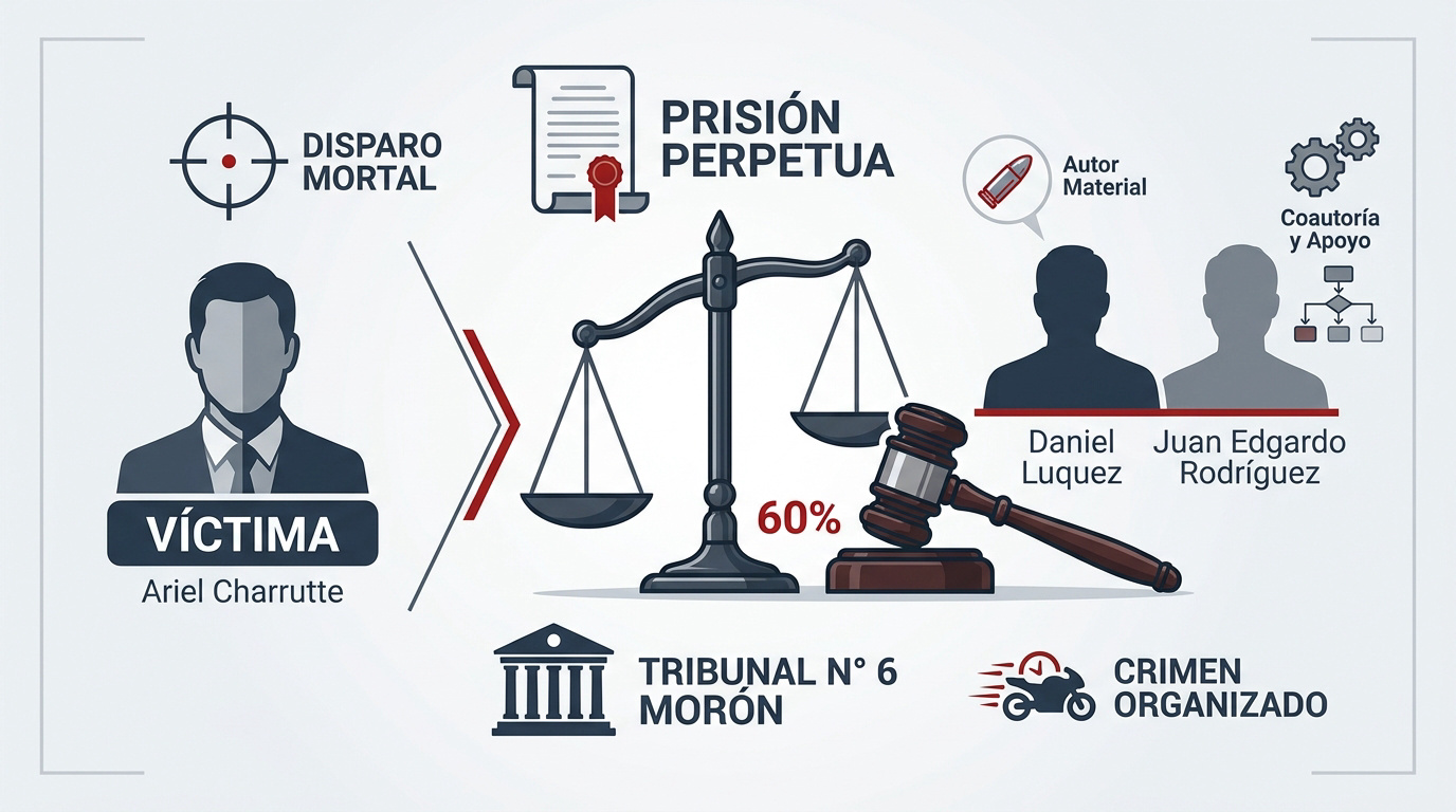 Tribunal de Morón sentencia por el crimen de Ariel Charrutte