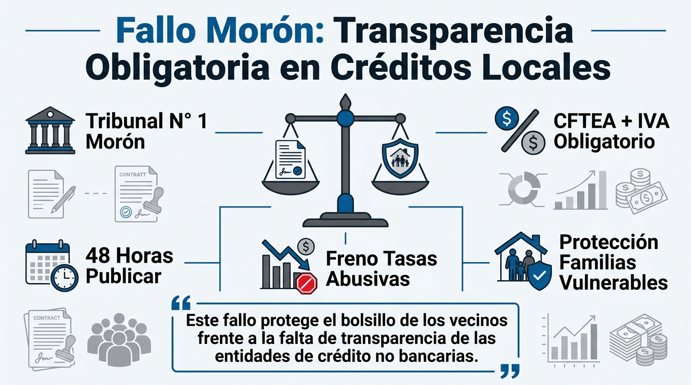 Fallo judicial en Morón sobre transparencia financiera y CFTEA