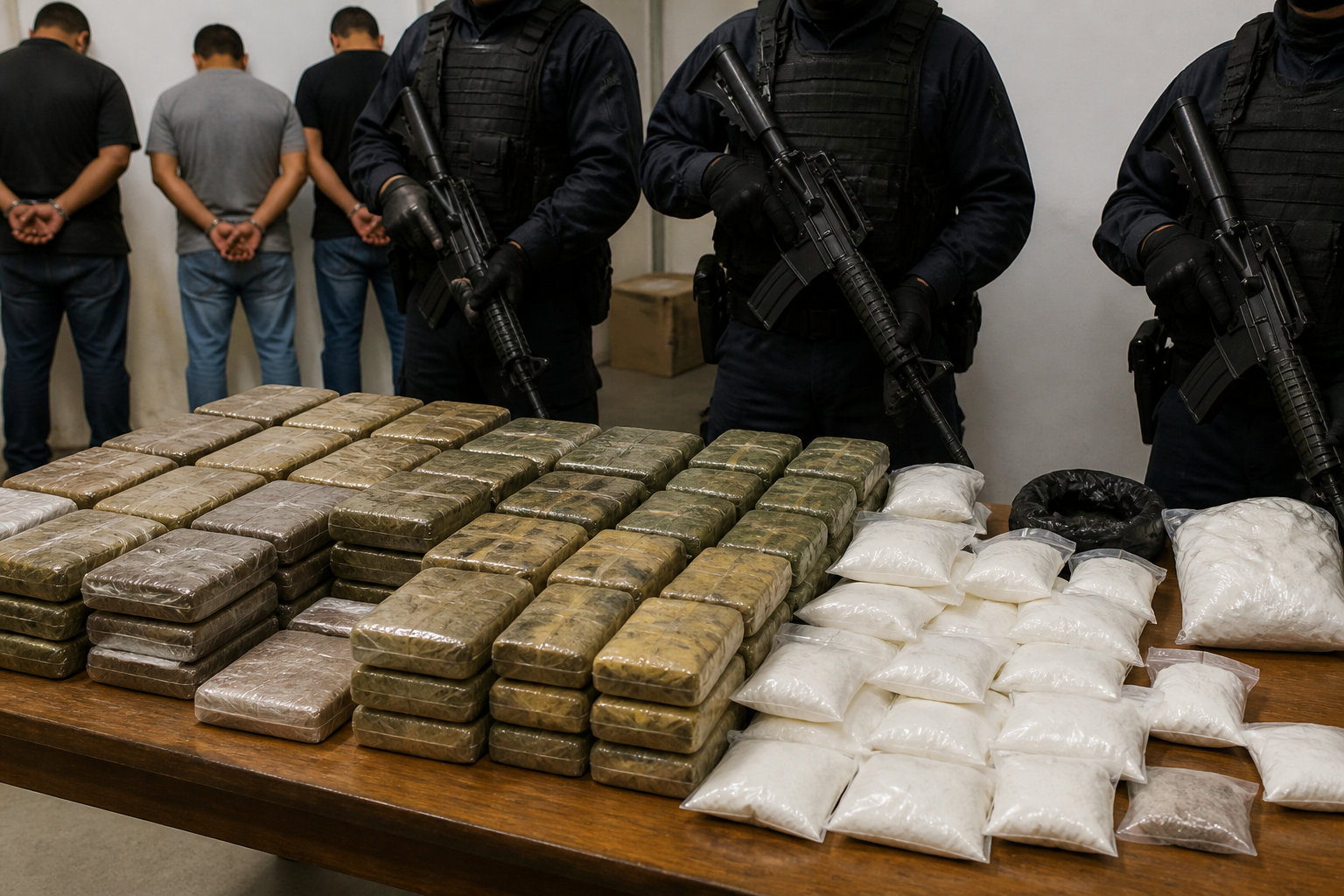 Resultados de los allanamientos y sustancias incautadas