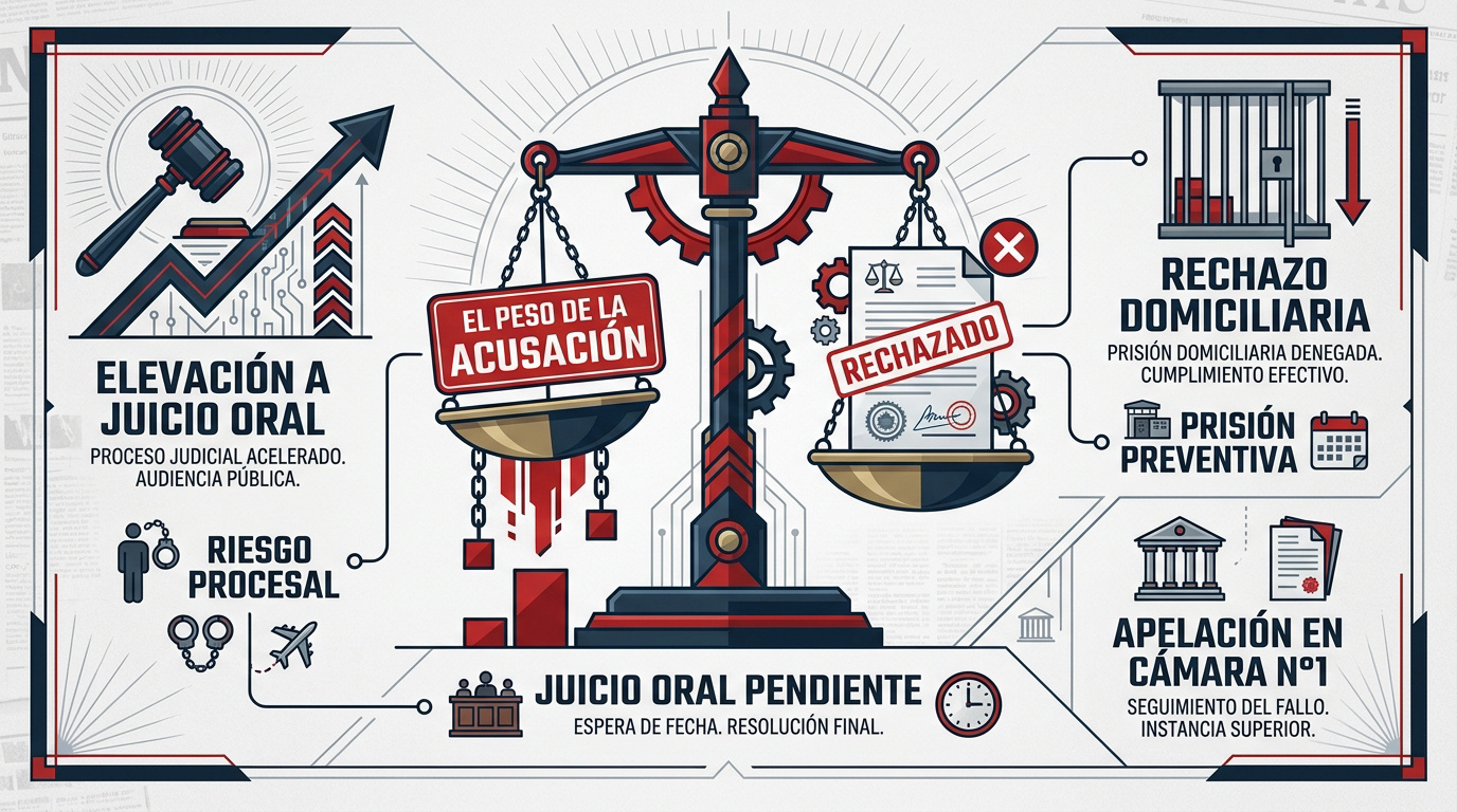 Infografía sobre rendición de cuentas judicial y proceso penal