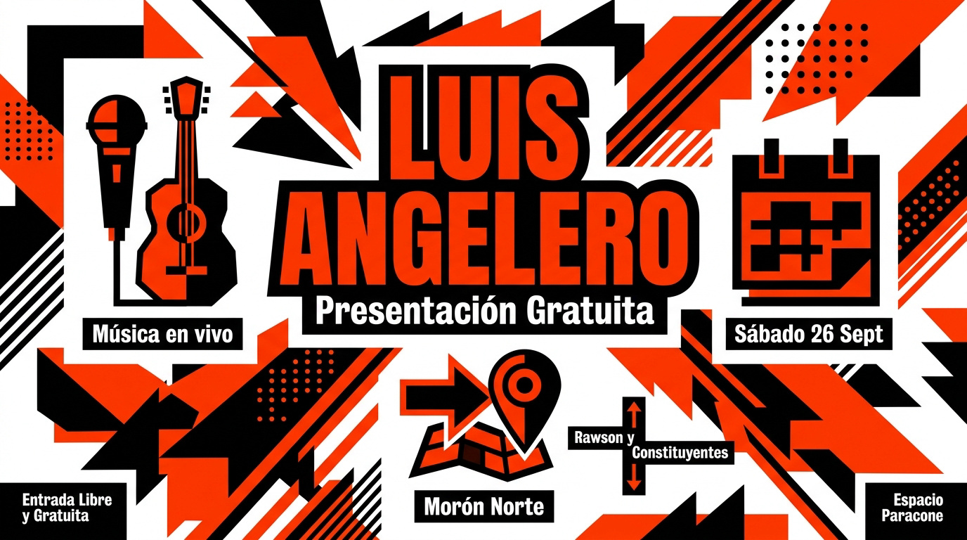 Luis Angelero en concierto acústico presentando su álbum Adorador en Morón
