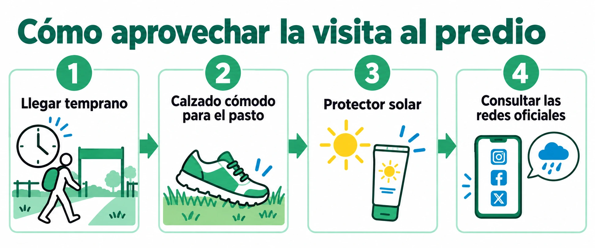 Secuencia de recomendaciones para visitar el campamento medieval en Ciudadela: llegada, calzado, sol y clima