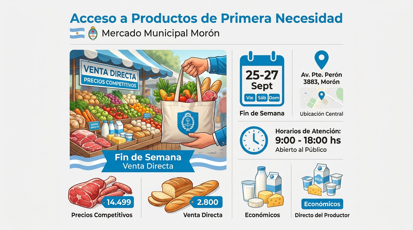Mercado Municipal de Morón acceso a productos esenciales