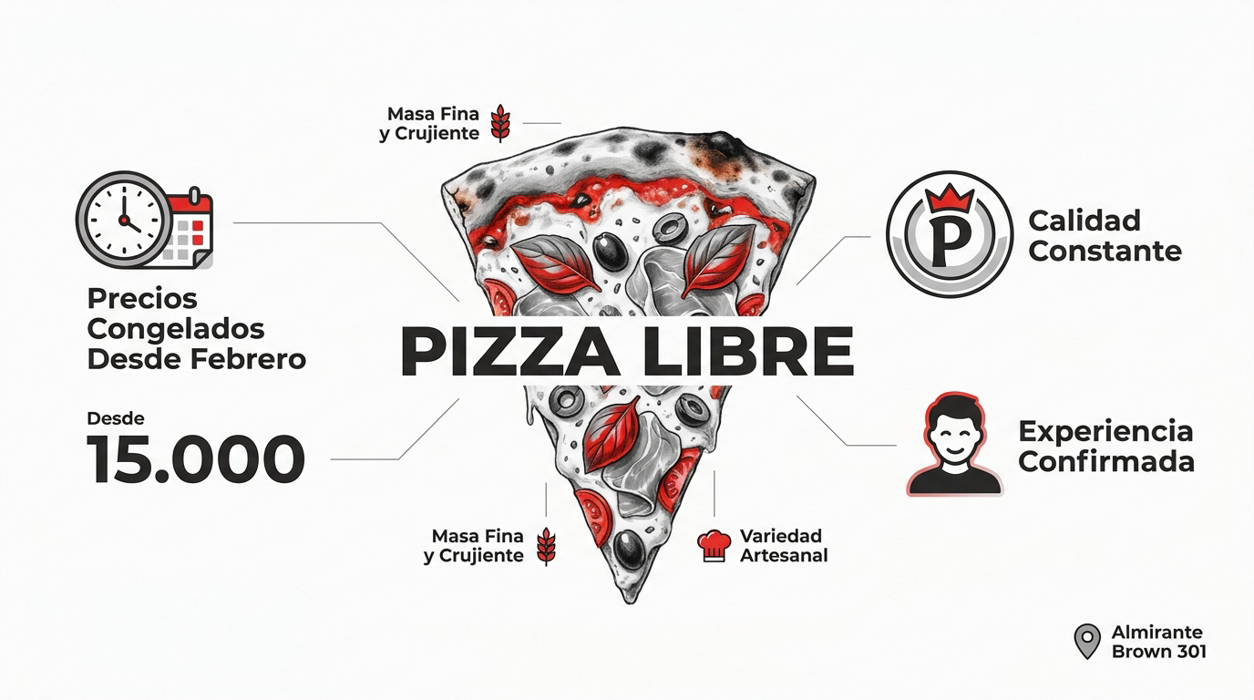 Variedad de pizzas artesanales de masa fina en el restaurante La Velet de Morón