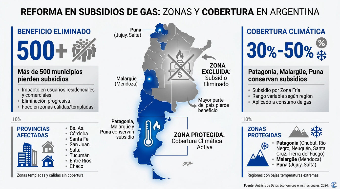 Reforma de subsidios de gas en Argentina