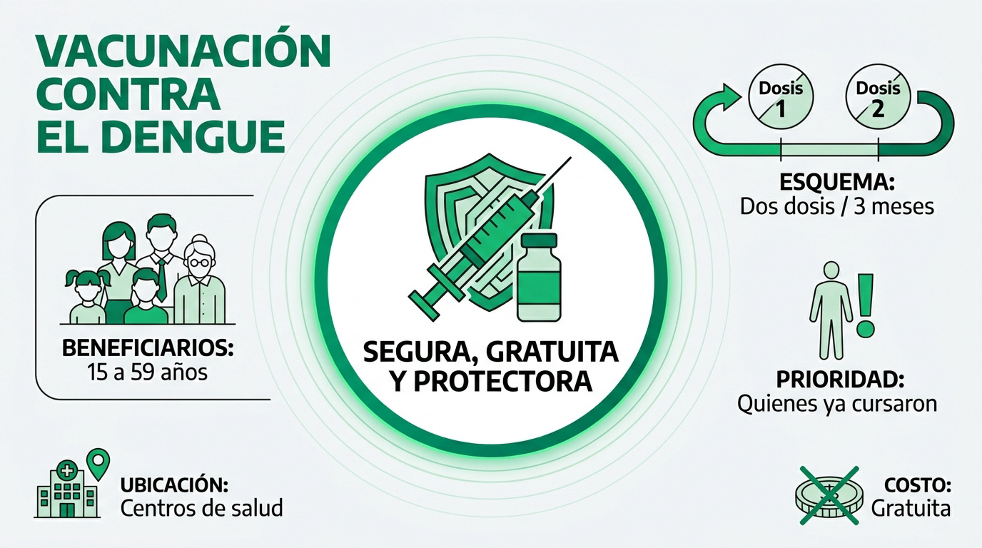 Vacunación contra el dengue en Morón